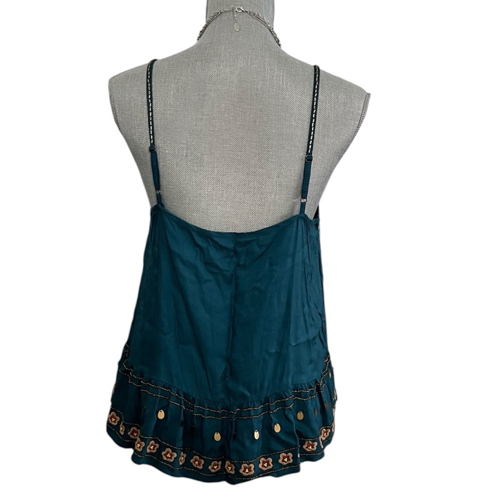 Anthropologie Luzia Cropped Embroidered & Sequin Cami - Picture 13 of 16
